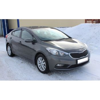 Дефлекторы окон для Kia Cerato '13-17, седан (Cobra Tuning)