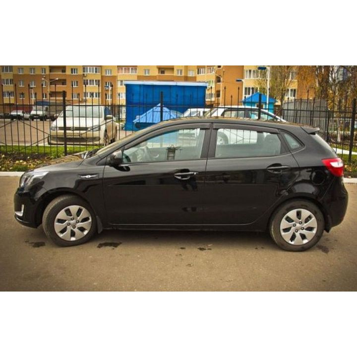 Дефлекторы окон для Kia Rio '11-, хетчбек (Cobra Tuning)