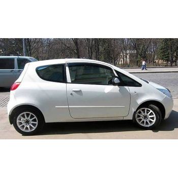 Дефлекторы окон для Mitsubishi Colt '03-09, 3d (Cobra Tuning)