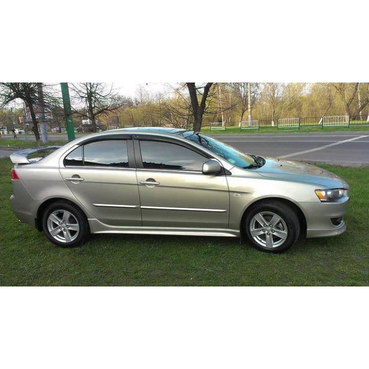Дефлекторы окон для Mitsubishi Lancer X (10), Evo X, Sb '07-, (Cobra Tuning)