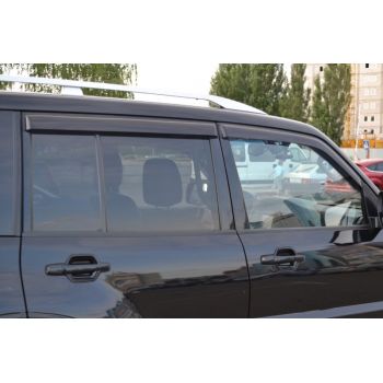 Дефлекторы окон для Mitsubishi Pajero Wagon 3/4 '00-, (Cobra Tuning)