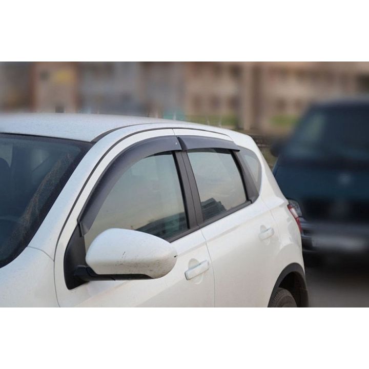 Дефлекторы окон для Nissan Qashqai '06-14, (Cobra Tuning)