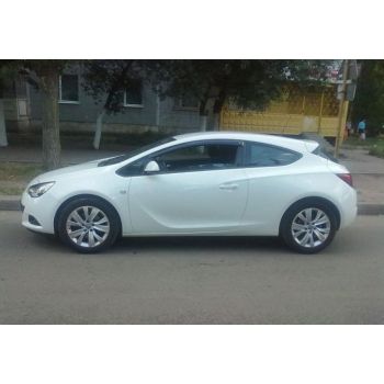 Дефлекторы окон для Opel Astra J GTC '09-15, 3d (Cobra Tuning)