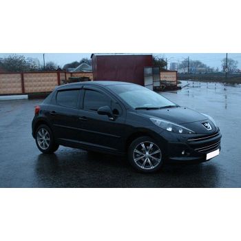 Дефлекторы окон для Peugeot 207 '06-12, хетчбек (Cobra Tuning)