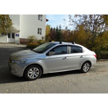 Дефлекторы окон для Peugeot 301 '12-, (Cobra Tuning)