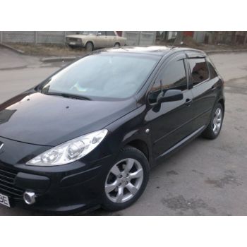 Дефлекторы окон для Peugeot 307 '01-08, Sd/Hb (Cobra Tuning)
