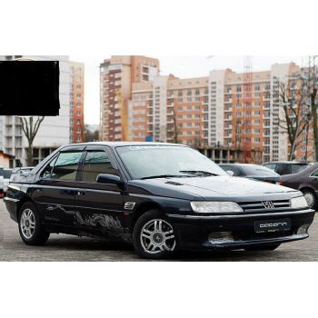 Дефлекторы окон для Peugeot 605 '89-99, седан (Cobra Tuning)