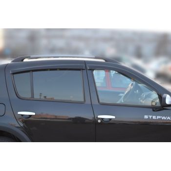 Дефлекторы окон для Renault Sandero '08-12, (Cobra Tuning)