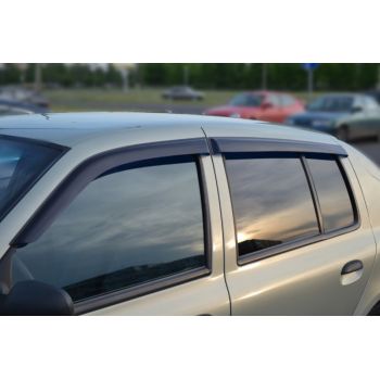 Дефлекторы окон для Renault Symbol '01-12, (Cobra Tuning)