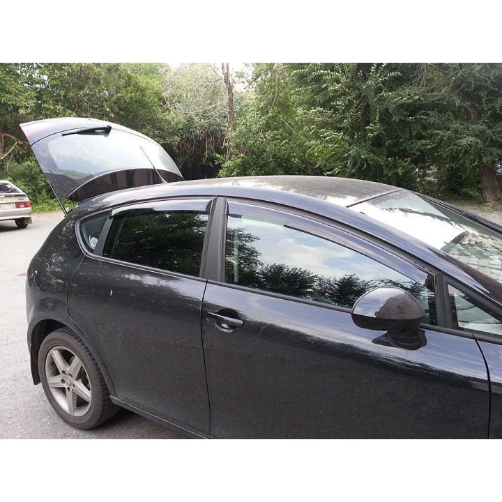 Дефлекторы окон для Seat Leon '05-12, (Cobra Tuning)