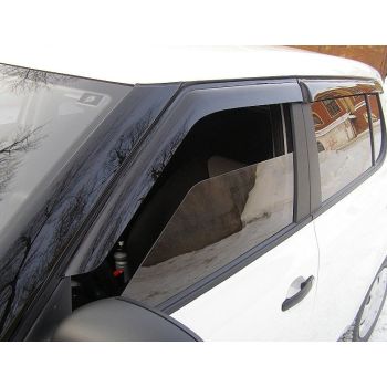 Дефлекторы окон для Skoda Fabia 2 '07-14, хетчбек (Cobra Tuning)