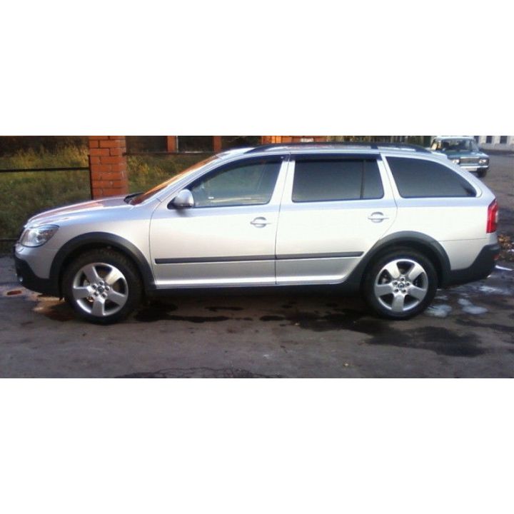 Дефлекторы окон для Skoda Octavia A5 '05-13, универсал (Cobra Tuning)