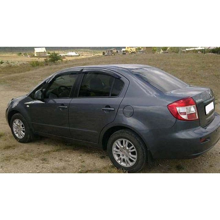 Дефлекторы окон для Suzuki SX4 '06-14, седан (Cobra Tuning)