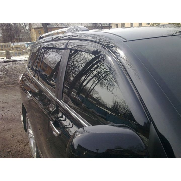 Дефлекторы окон для Toyota Highlander '07-13, (Cobra Tuning)