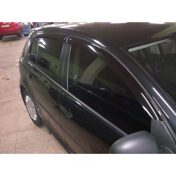 Дефлекторы окон для Volkswagen Golf 5 '04-09, 5d (Cobra Tuning)