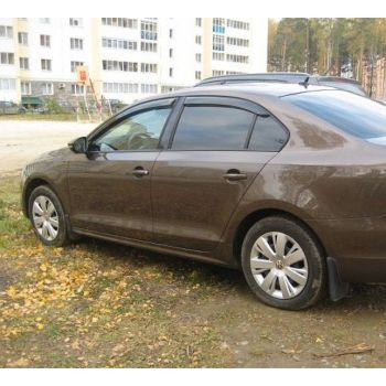 Дефлекторы окон для Volkswagen Jetta 6 '10-19, (Cobra Tuning)