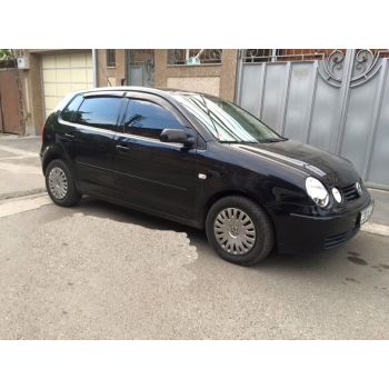 Дефлекторы окон для Volkswagen Polo '02-09, 5d (Cobra Tuning)