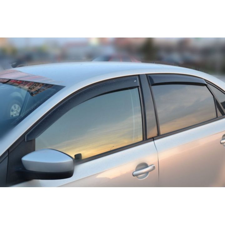 Дефлекторы окон для Volkswagen Polo '10-, седан (Cobra Tuning)