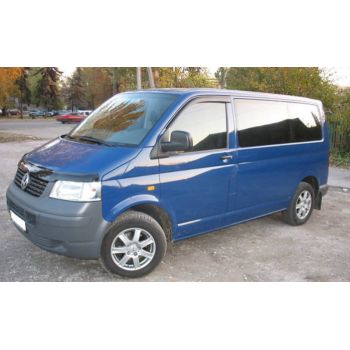 Дефлекторы окон для Volkswagen Transporter T5 '03-15, (Cobra Tuning)