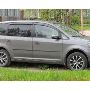 Дефлекторы окон для Volkswagen Touran '10-15, (Cobra Tuning)