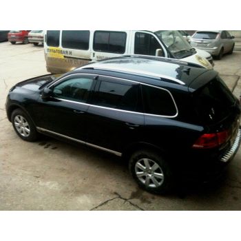 Дефлекторы окон для Volkswagen Touareg 2 '10-18, (Cobra Tuning)