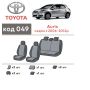 Авточехлы для салона Toyota Auris '06-12, из экокожи Eco Prestige (Элегант)