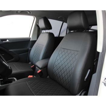 Авточехлы для салона Toyota Avensis '03-08 универсал, из экокожи Eco Prestige (Элегант)