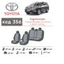 Авточехлы для салона Toyota Highlander '07-13, из экокожи Eco Prestige (Элегант)