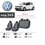 Авточехлы для салона Volkswagen Polo 5 '09-17 хэтчбек, из экокожи Eco Prestige (Элегант)