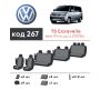 Авточехлы для салона Volkswagen Transporter T5 '10-15, 9 мест, из экокожи Eco Prestige (Элегант)