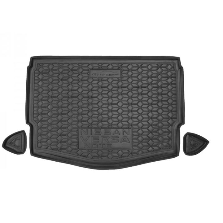 Коврик в багажник для Nissan Versa '13-19, полиуретановый (AVTO-Gumm)