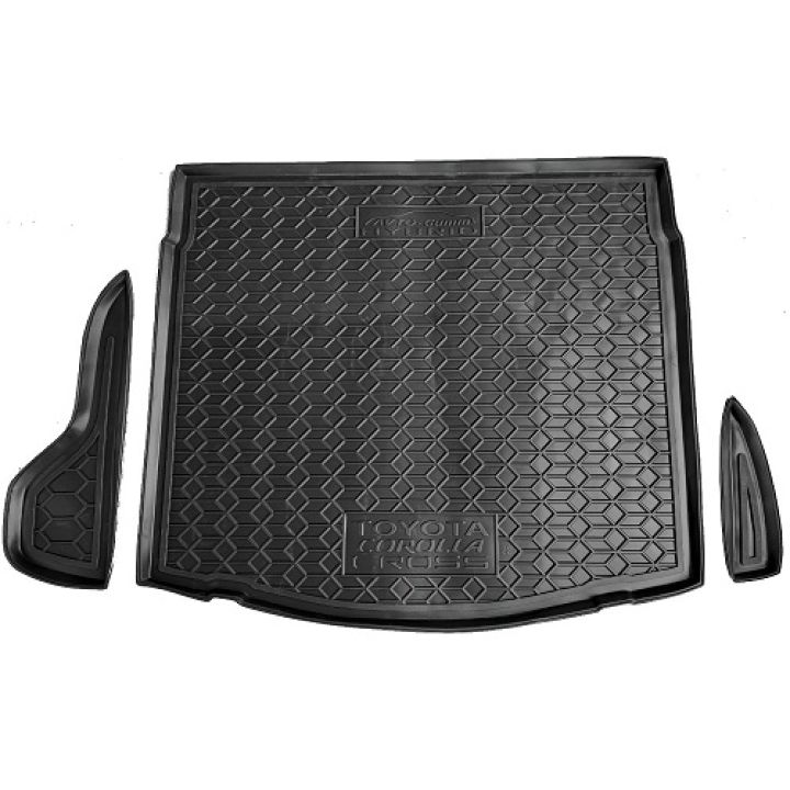 Коврик в багажник для Toyota Corolla Cross '23-, гибрид, полиуретановый (AVTO-Gumm)