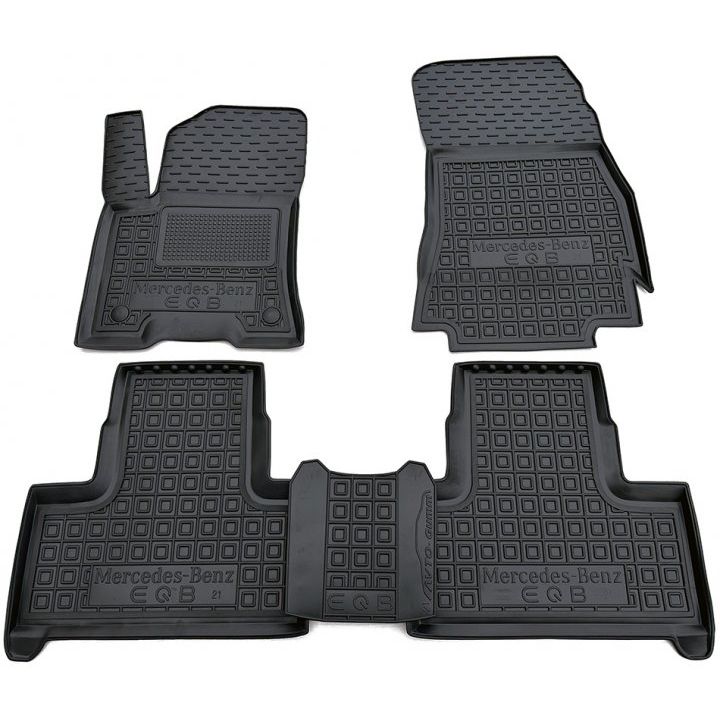 Килимки в салон для Mercedes EQB X243 '21-, гумові (AVTO-Gumm)