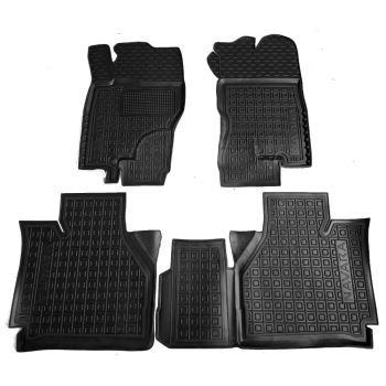 Коврики в салон для Nissan Navara D40 '05-14, резиновые (AVTO-Gumm)