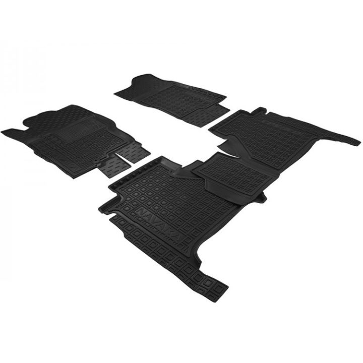 Коврики в салон для Nissan Navara D40 '10-14, резиновые (AVTO-Gumm)