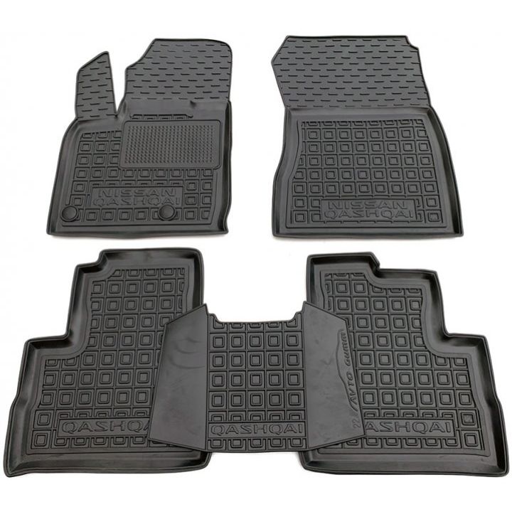 Килимки в салон для Nissan Qashqai J12 '21-, гумові (AVTO-Gumm)