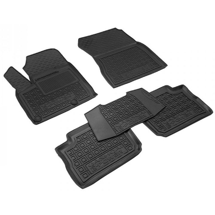 Коврики в салон для Nissan Qashqai J12 e-Power '21-, резиновые (AVTO-Gumm)