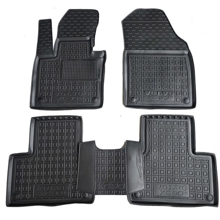 Коврики в салон для Volvo XC90 '15-, резиновые (AVTO-Gumm)