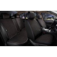 Универсальные чехлы на сиденья Sota plus, черный / черный / красный (CarFashion)