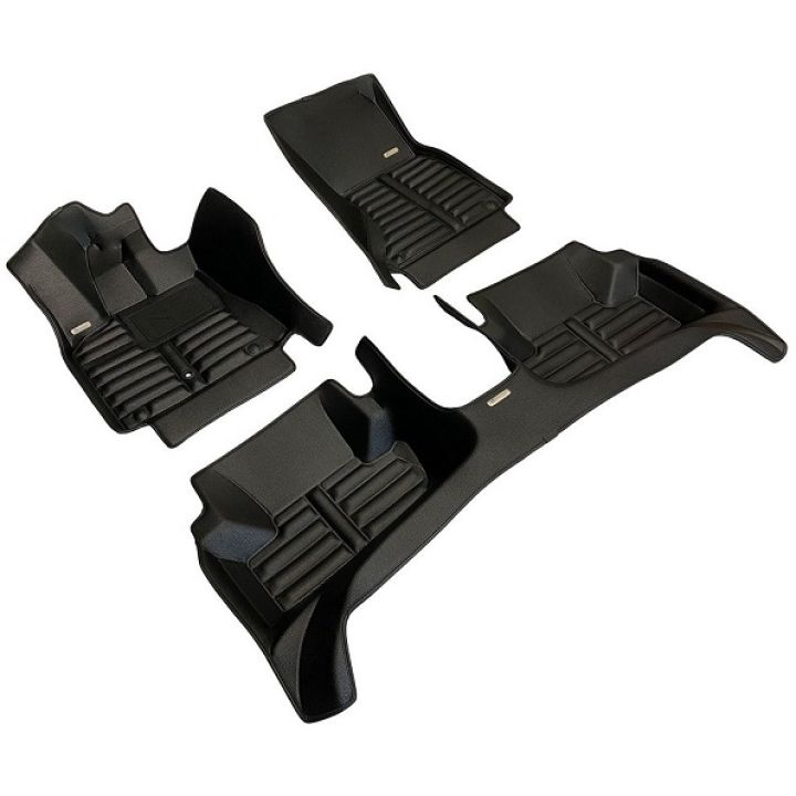 Коврики в салон для BMW 3 F30 '12-19 экокожа, черные (Skopa)