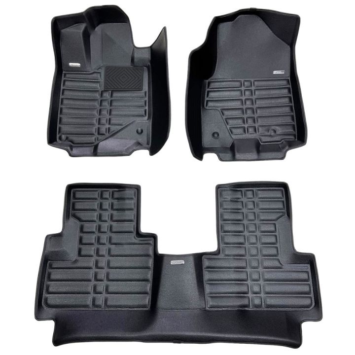 Коврики в салон для Jeep Wrangler '07-16, с экокожи черные (Skopa)