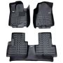 Коврики в салон для Jeep Wrangler '07-16, с экокожи черные (Skopa)
