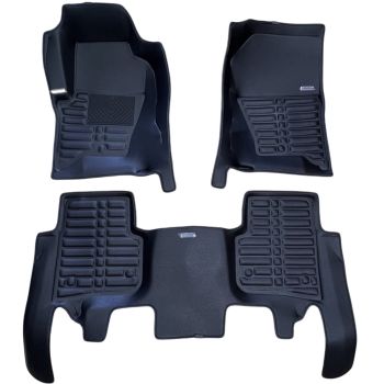 Коврики в салон для Land Rover Discovery 3 / 4 '04-16, экокожа черные (Skopa)