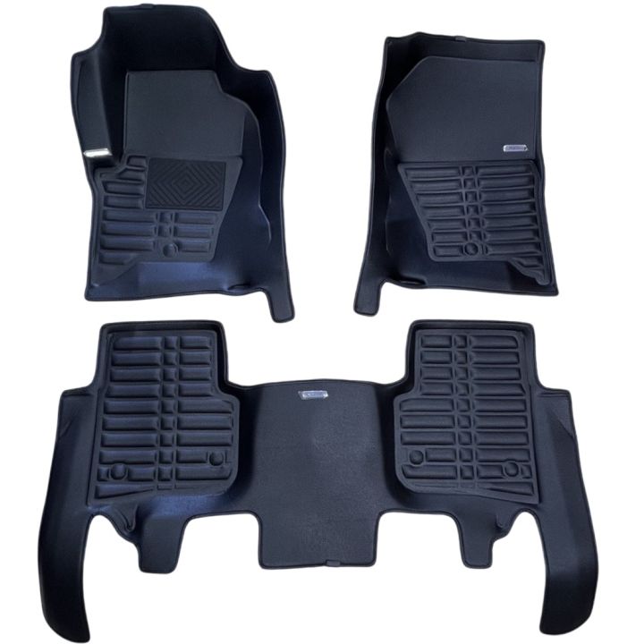 Коврики в салон для Land Rover Discovery 3 / 4 '04-16, экокожа черные (Skopa)