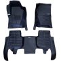 Коврики в салон для Land Rover Discovery 3 / 4 '04-16, экокожа черные (Skopa)