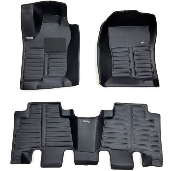 Коврики в салон для Toyota LC Prado 150 '10-, из экокожи черные (Skopa)