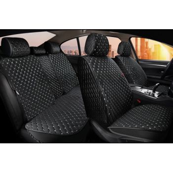 Универсальные чехлы на сиденья Sultan plus, черный / белый (CarFashion)