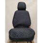 Универсальные чехлы на сиденья Sultan plus, черный / синий (CarFashion)