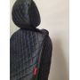 Универсальные чехлы на сиденья Sultan plus, черный / синий (CarFashion)