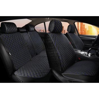 Универсальные чехлы на сиденья Sultan plus, черный / синий (CarFashion)